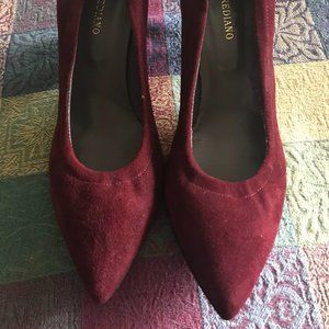 San Frediano burgundy suede pumps NEW